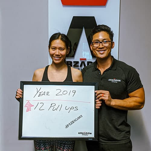 Jennifer before and after transformation at Arzadon Fitness Toronto